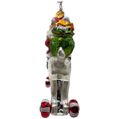 Christopher Radko Hi Ho Blitzen Santa Claus Glass Christmas Ornament 1013235