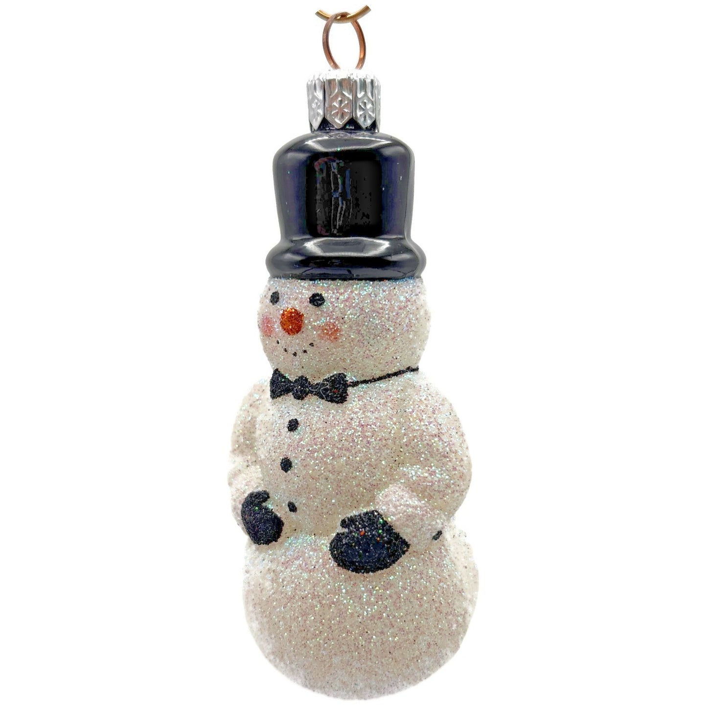 Patricia Breen Classic Snowman Black Hat Bow Tie Mittens Christmas Tree Ornament