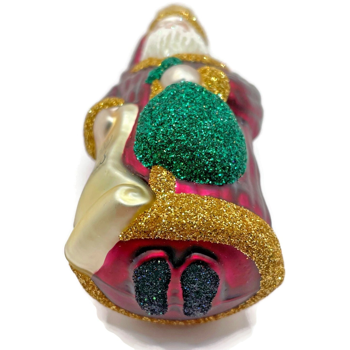 Patricia Breen Miniature Gift of the Season Bordeaux Merry Christmas Ornament