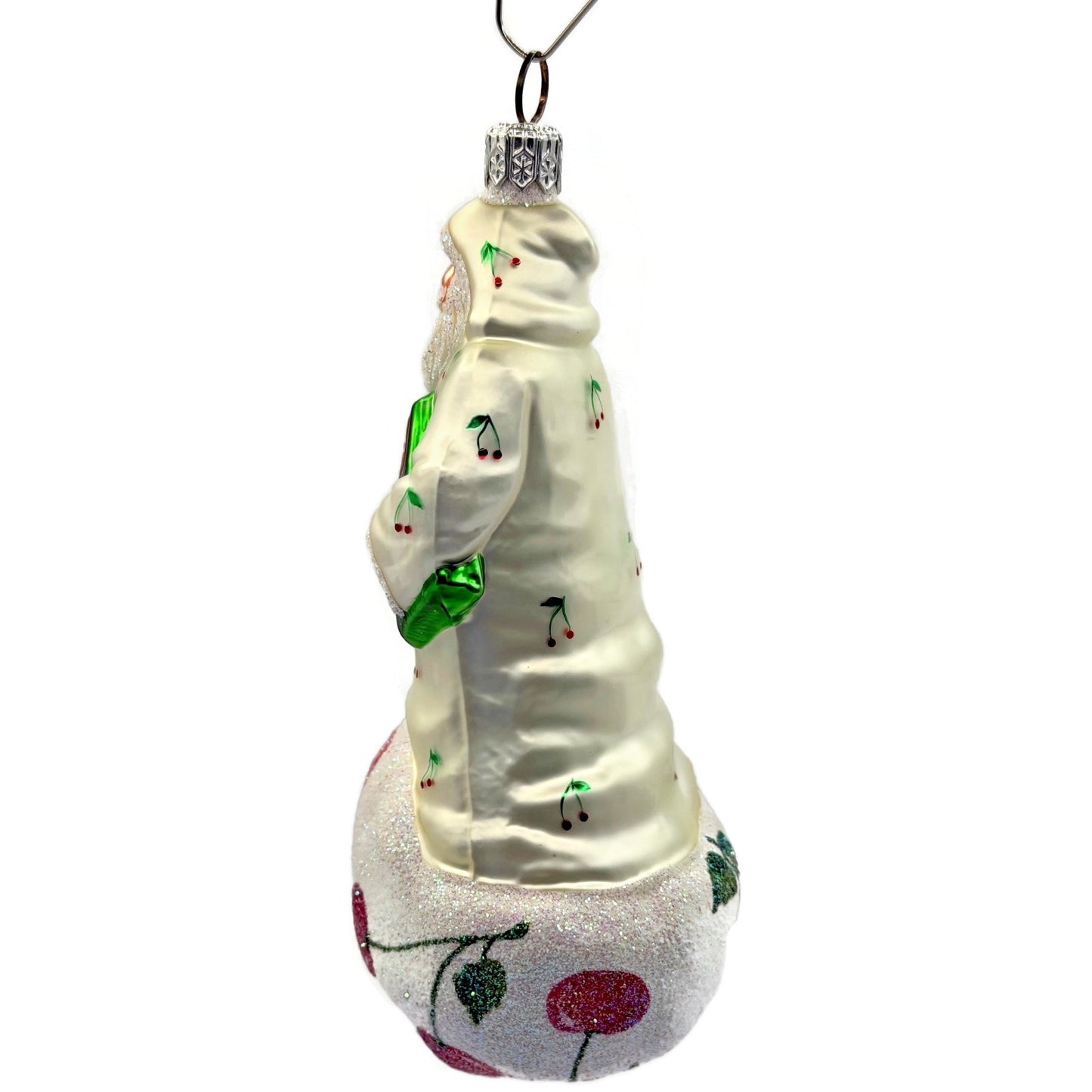 Patricia Breen Kris Kringle Market Day Cherries Santa Christmas Ornament 2197