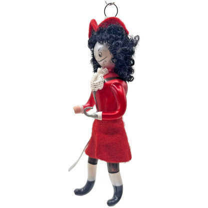 Soffieria De Carlini Captain Hook Italian Red Glass Christmas Tree Ornament
