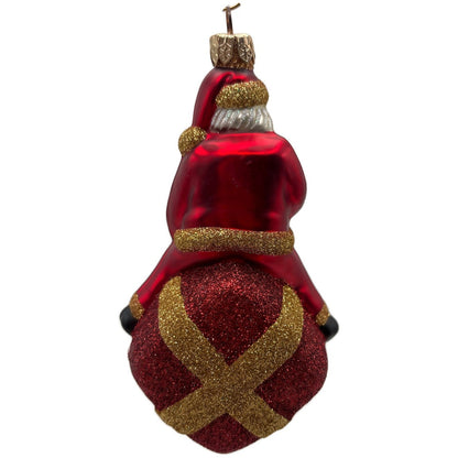 Patricia Breen For You Henry Red Gold Santa Claus Gift Christmas Tree Ornament