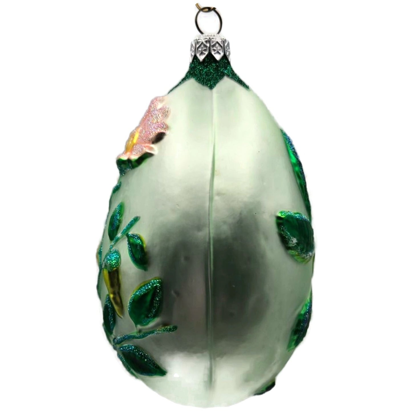 Patricia Breen Chrysalis Egg Insect Green Flowers Easter Christmas Tree Ornament