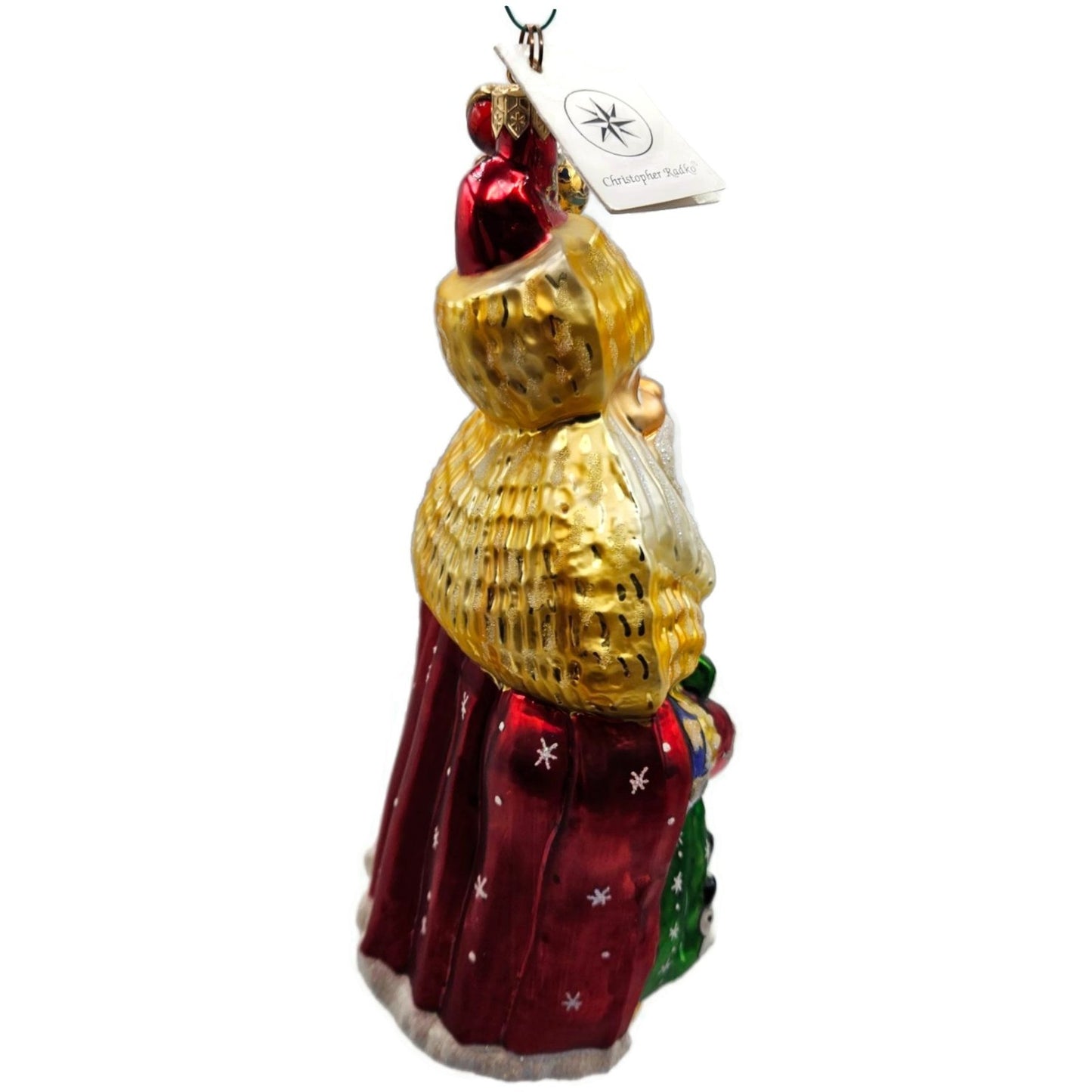 Christopher Radko Saint Petersburg Santa Claus Red Cape Christmas Tree Ornament