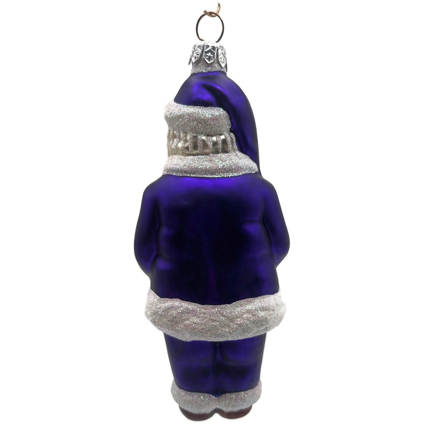 Patricia Breen A Snack For Rudolph Purple Glittered Hat Christmas Tree Ornament
