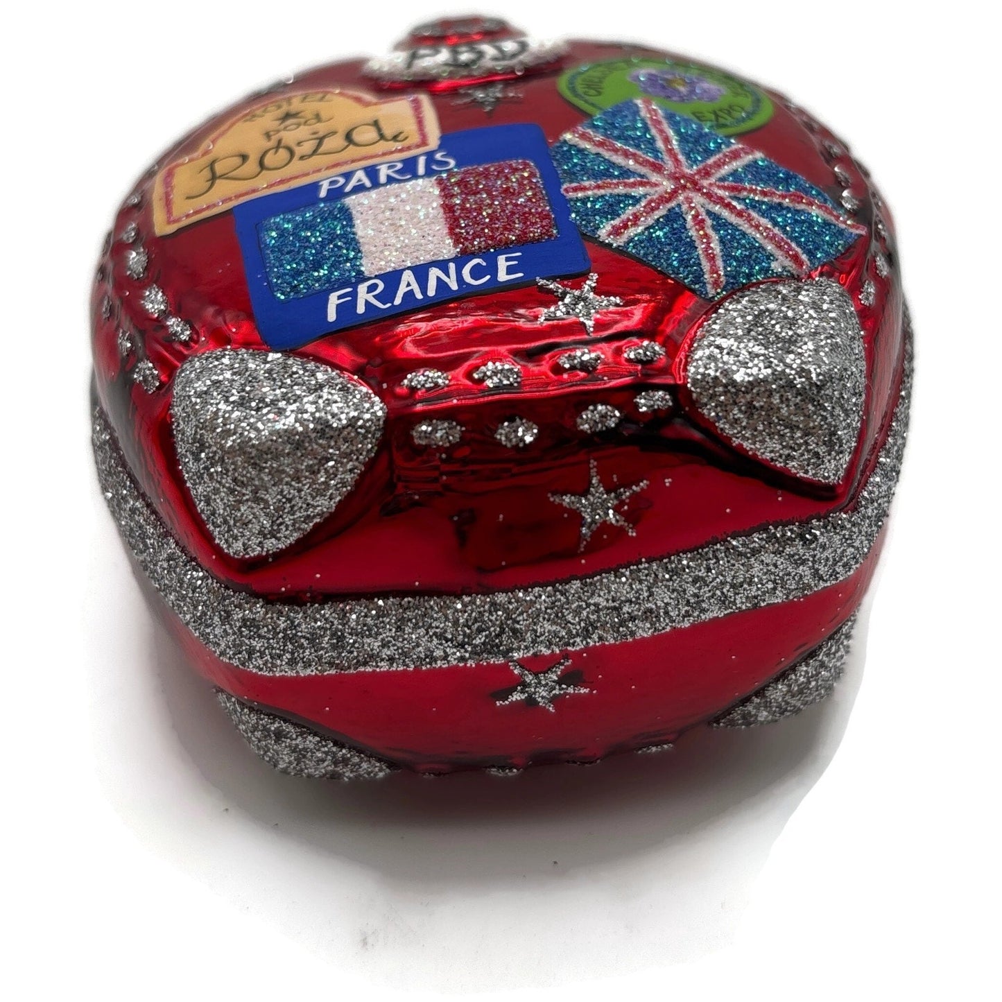 Patricia Breen Journey With Me Red Highlands Stars Christmas Tree Ornament TCT