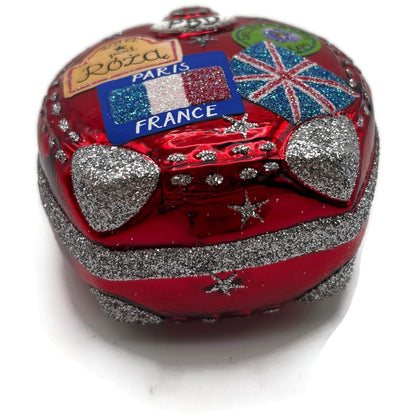 Patricia Breen Journey With Me Red Highlands Stars Christmas Tree Ornament TCT