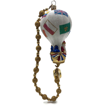 Patricia Breen Citizen of the World Hot Air Balloon Christmas Tree Ornament NM