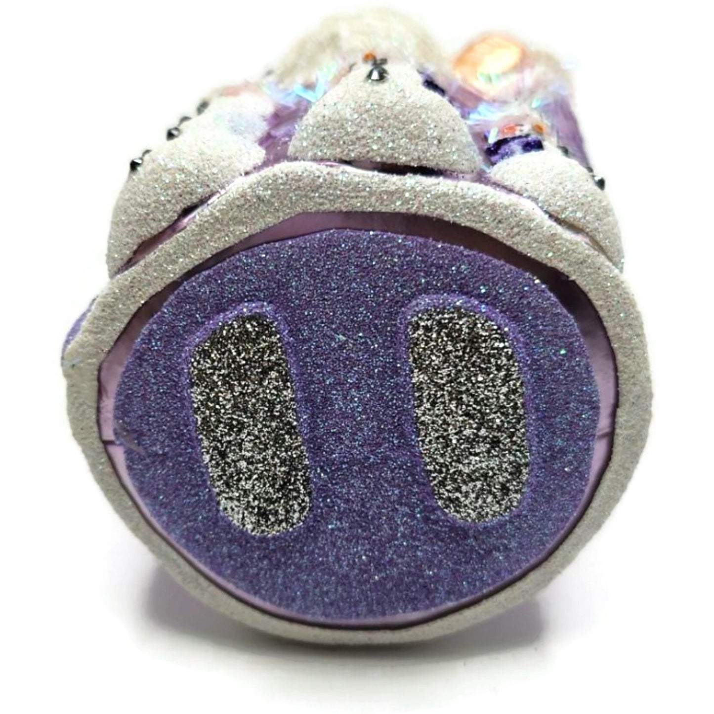 Patricia Breen Frosty Friends Lavender Santa Snowman Christmas Ornament 2520