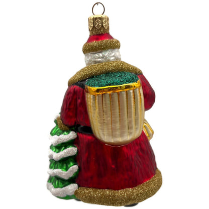 Patricia Breen Father Christmas Red Gold Green Santa Claus Ornament HCB