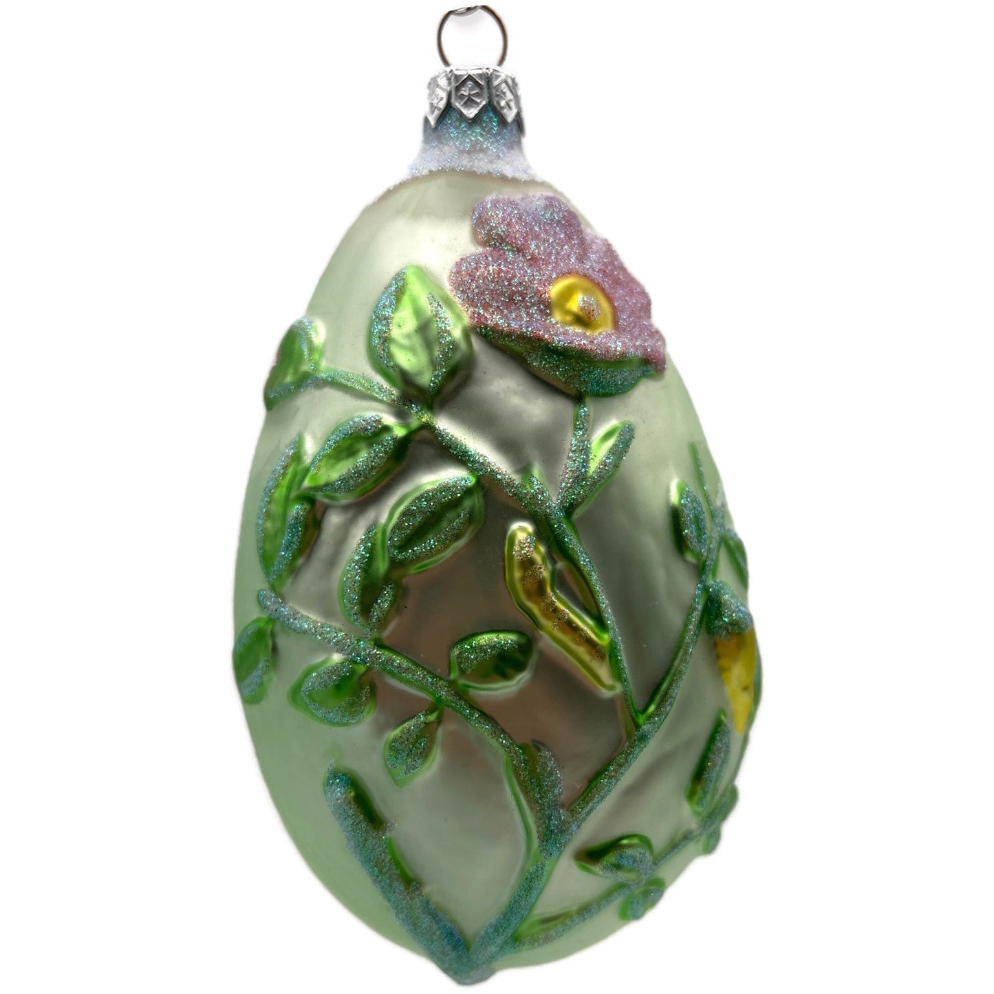 Patricia Breen Chrysalis Egg Green Flowers Easter Spring Christmas Tree Ornament