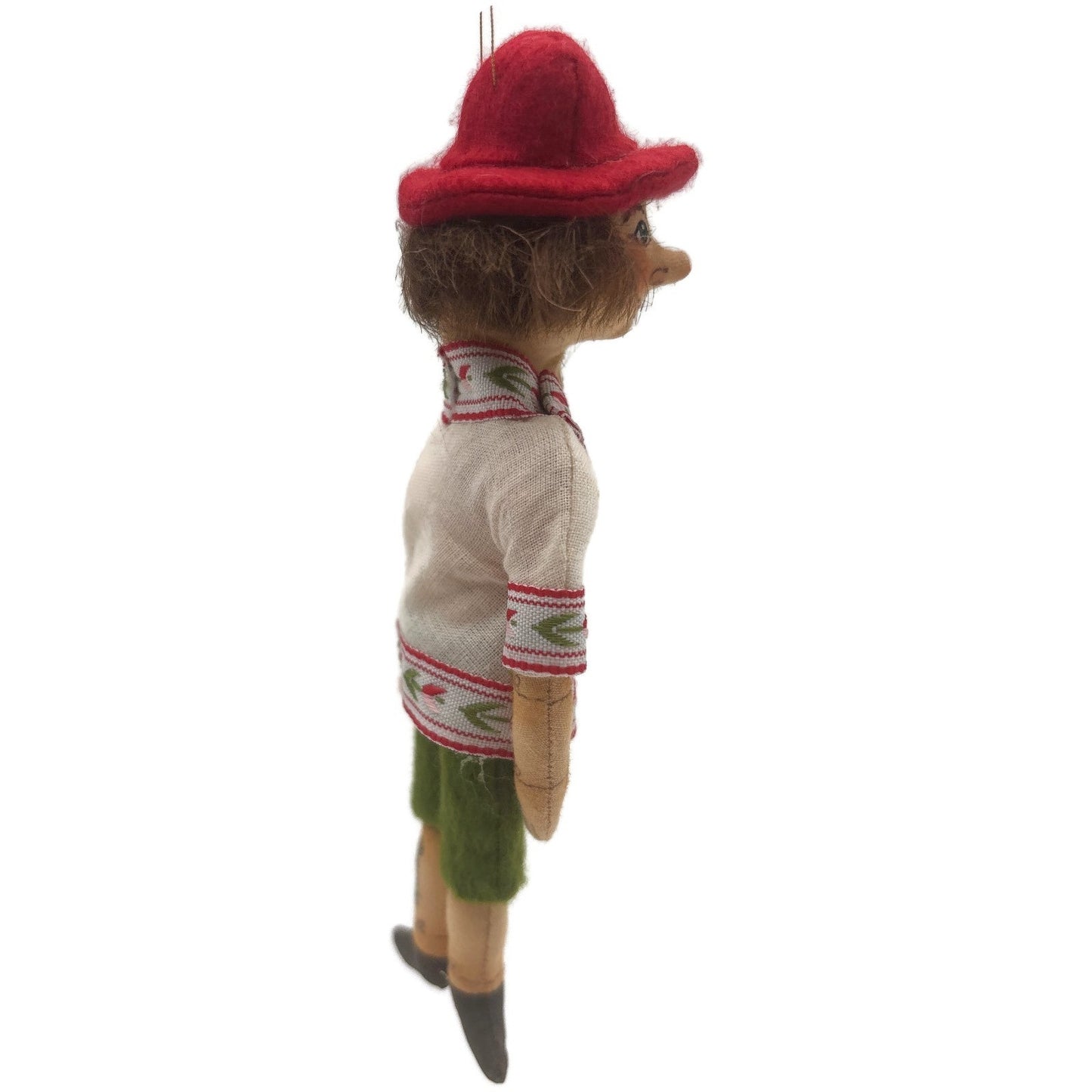 Gladys Boalt Pinocchio Handmade Fairytale Fabric Christmas Holiday Ornament