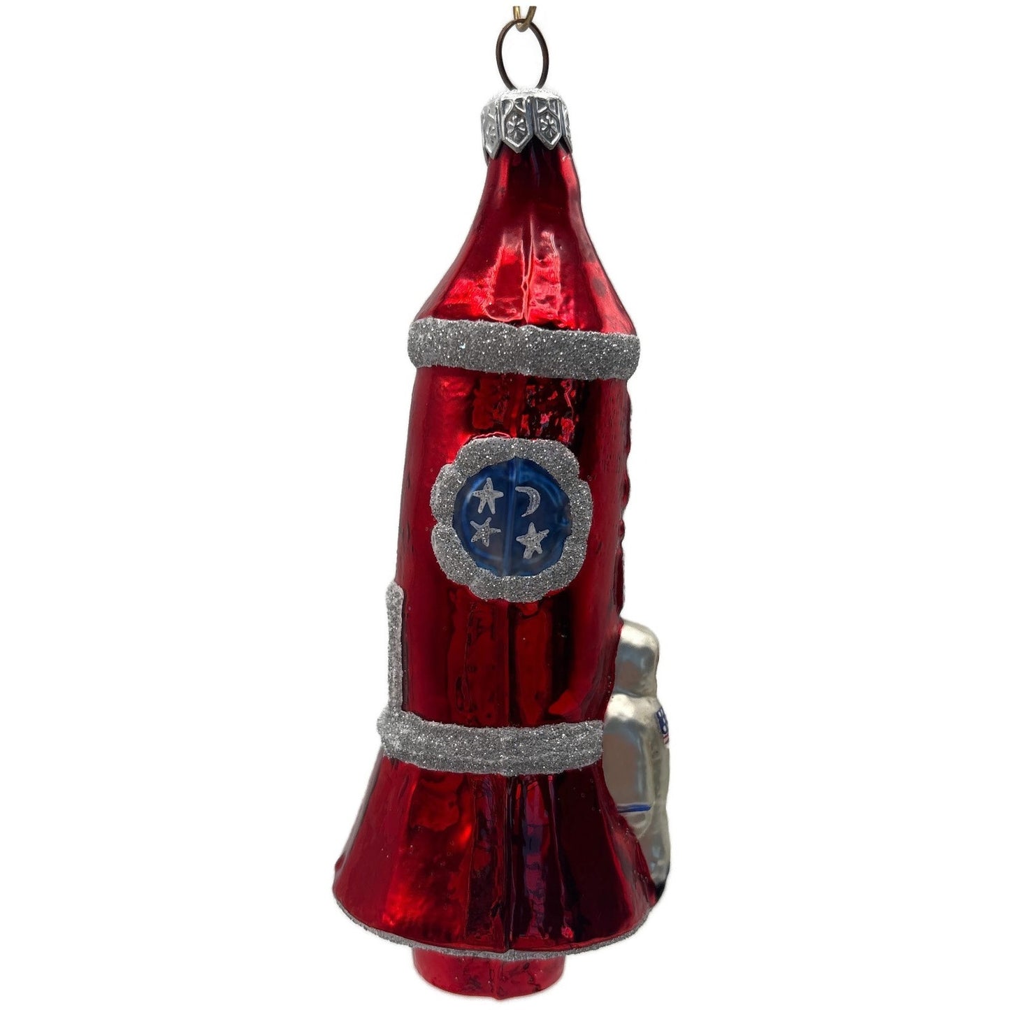 Patricia Breen Rocketboy USA Silver Space Suit Patriotic NASA Christmas Ornament