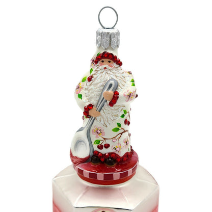 Patricia Breen Loving Spoonful Cherry Jam Santa Spring Holiday Tree Ornament