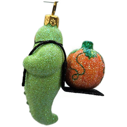 Patricia Breen Halloween Delivery Green Frankenstein Orange Christmas Ornament