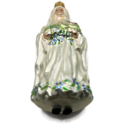 Patricia Breen Bountiful Madonna Baby Jesus Flowers Religous Christmas Ornament