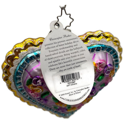 Christopher Radko Soft On Mom 20th Anniversary Christmas Tree Ornament 1011347