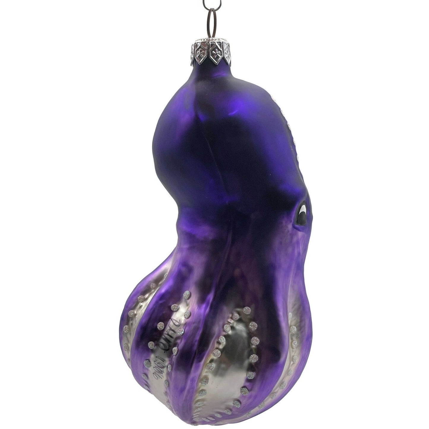 Patricia Breen Olivier Octopus Purple Pearl Accents Nautical Christmas Ornament