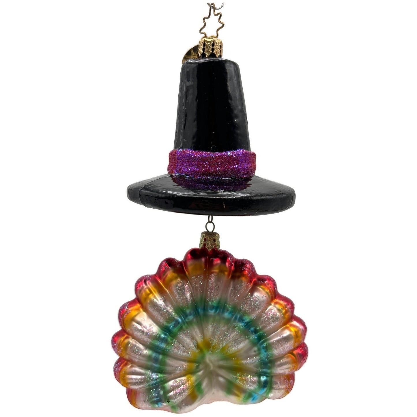 Christopher Radko Hats Off to Tom Thanksgiving Christmas Tree Ornament 02-0297-0
