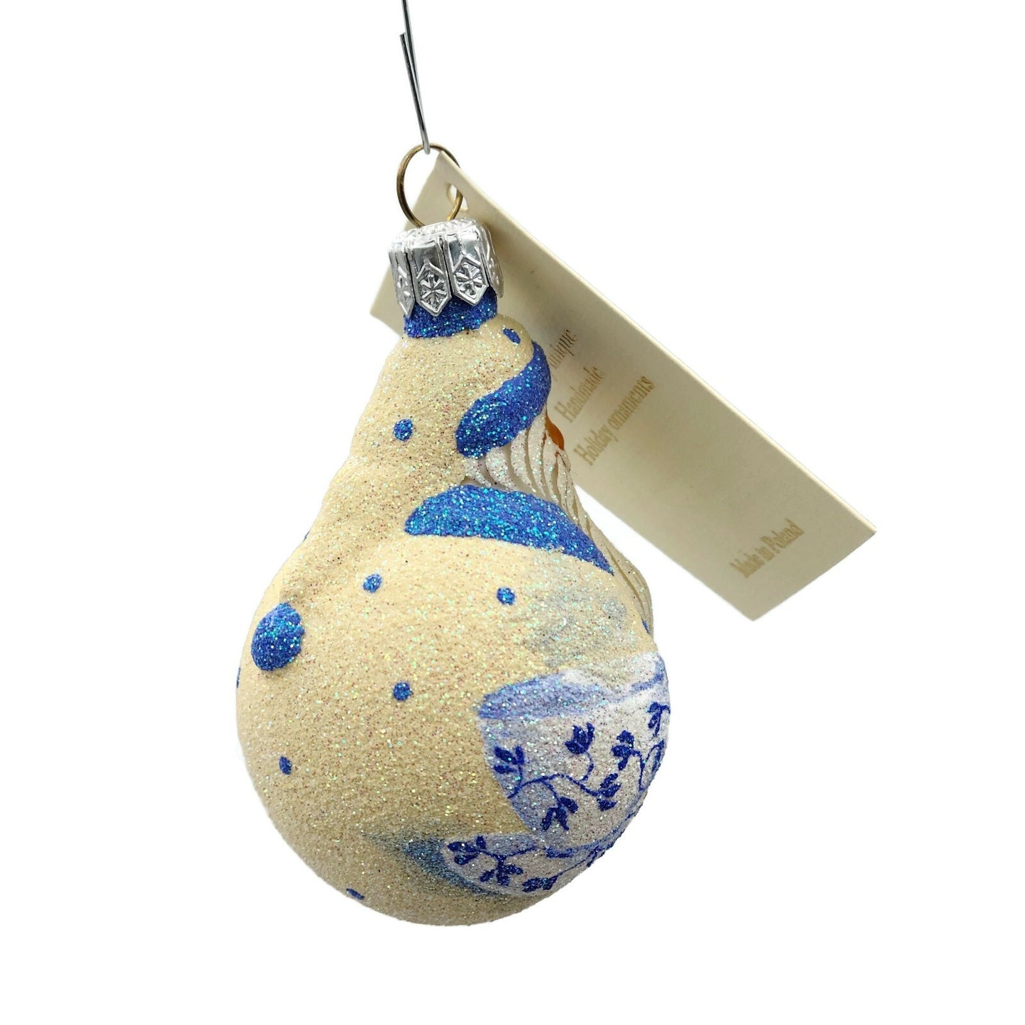 Patricia Breen Miniature Santa du Monde Tea Party Christmas Tree Ornament Boston