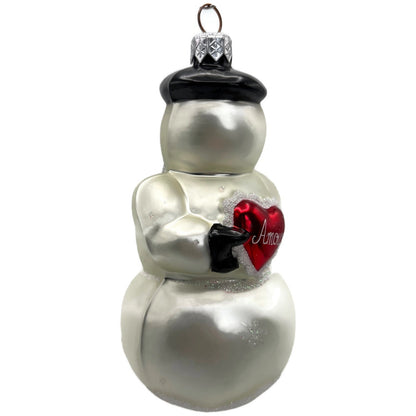 Patricia Breen My Heart Belongs To You Red Heart Amour Dots Christmas Ornament