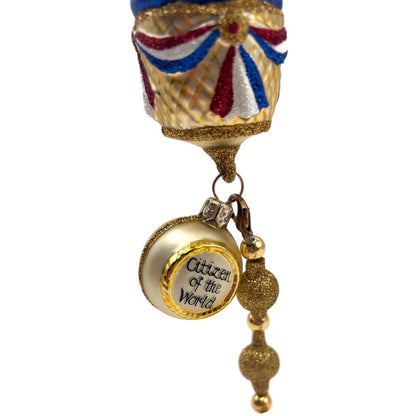 Patricia Breen Citizen of the World Hot Air Balloon Christmas Tree Ornament NM