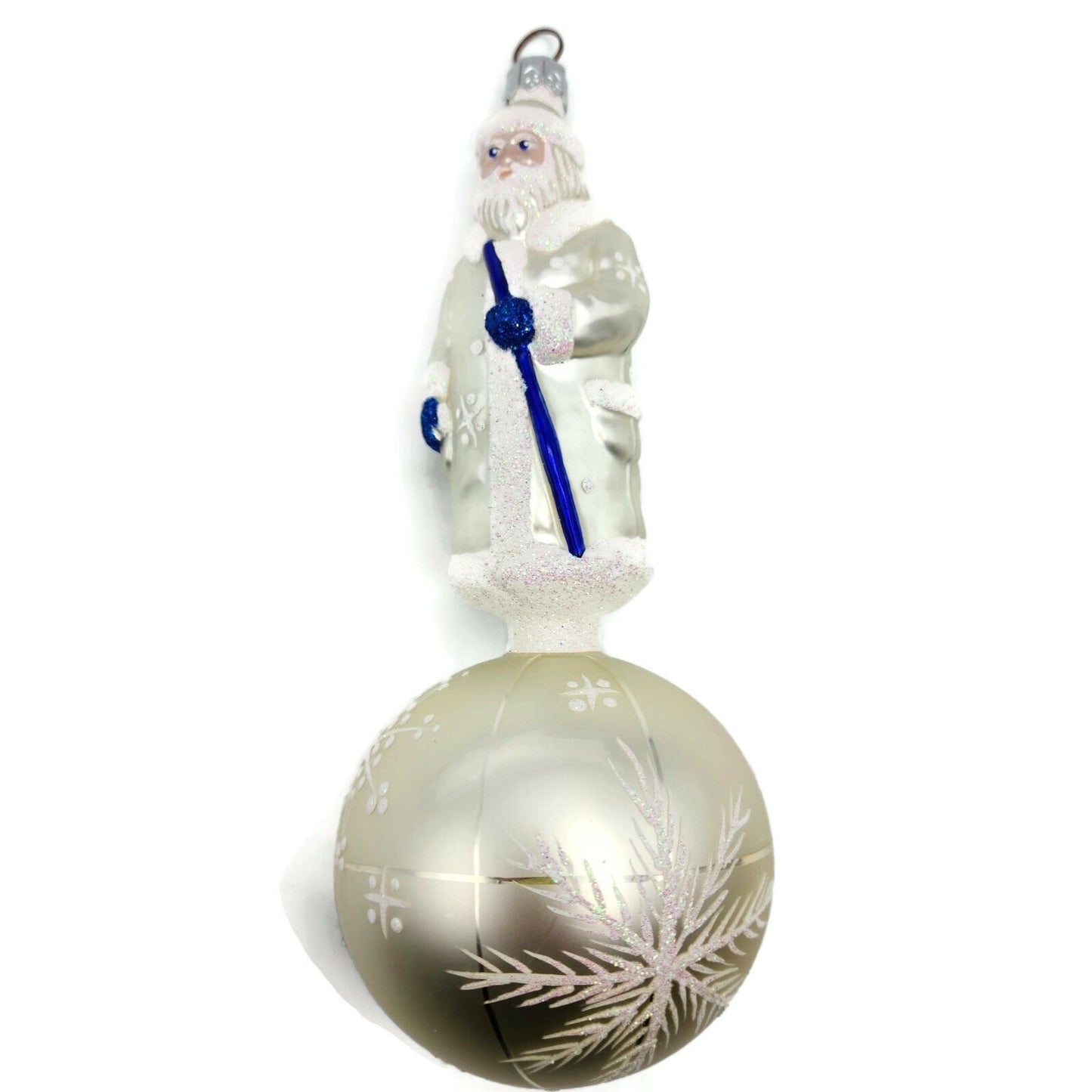 Patricia Breen Sojourning Santa Claus Pearl Traveling Christmas Tree Ornament
