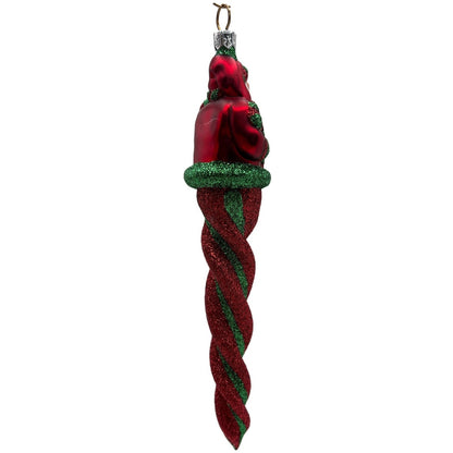 Patricia Breen Santa Sopel Red Green Twisted Candy Cane Christmas Ornament