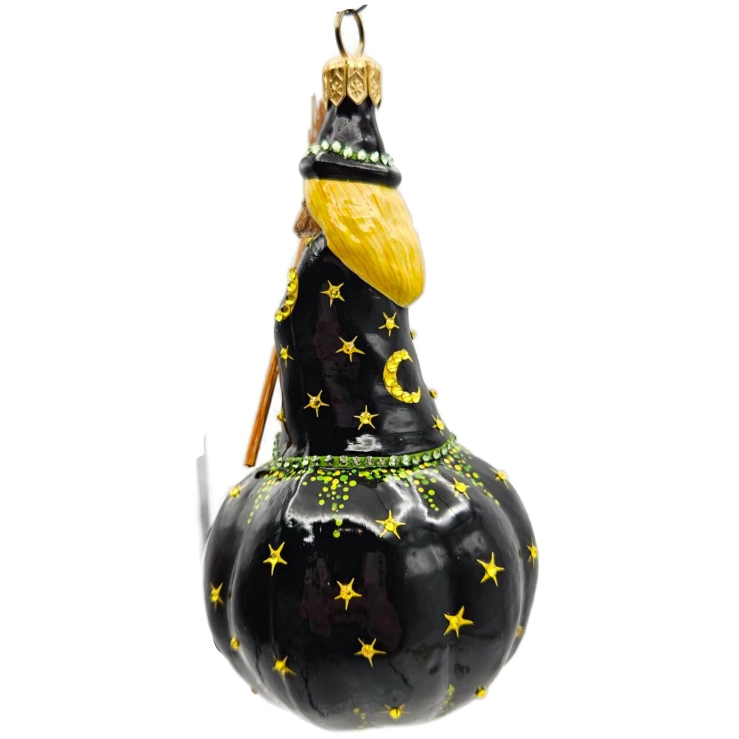 Patricia Breen Halloween Winnifred Witch Pumpkin Stars Moon Christmas Ornament