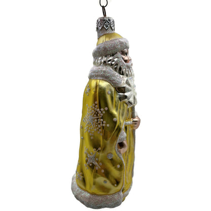 Patricia Breen Santa of the North Citrine Snowflakes Christmas Tree Ornament