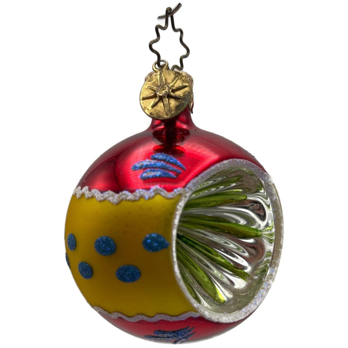 Christopher Radko Fantasia Kensington Glow Reflector Ball Christmas Ornament