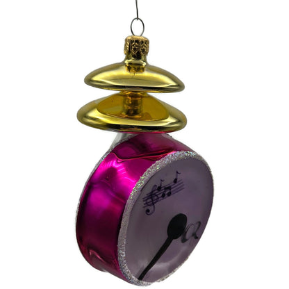 Christopher Radko Percussion Instrument Drum Musical Christmas Ornament 95-255-0