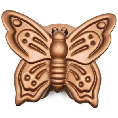 Butterfly Cake Pan Cast Aluminum Spring Summer Non Stick 9 Cups Nordic Ware Bug