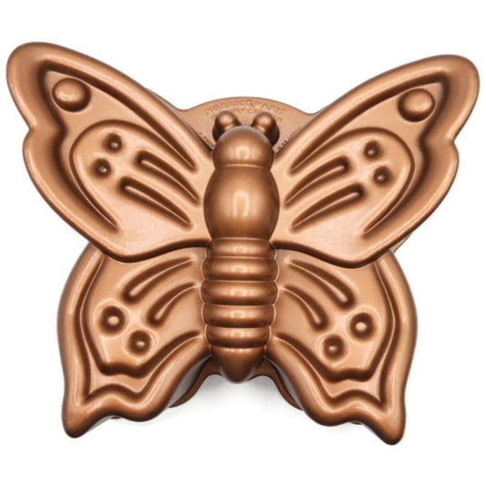 Butterfly Cake Pan Cast Aluminum Spring Summer Non Stick 9 Cups Nordic Ware Bug
