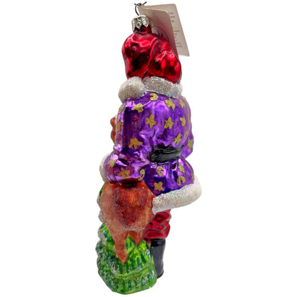 Christopher Radko Santa's Helper Deer Glitter Christmas Tree Ornament 98-206-0