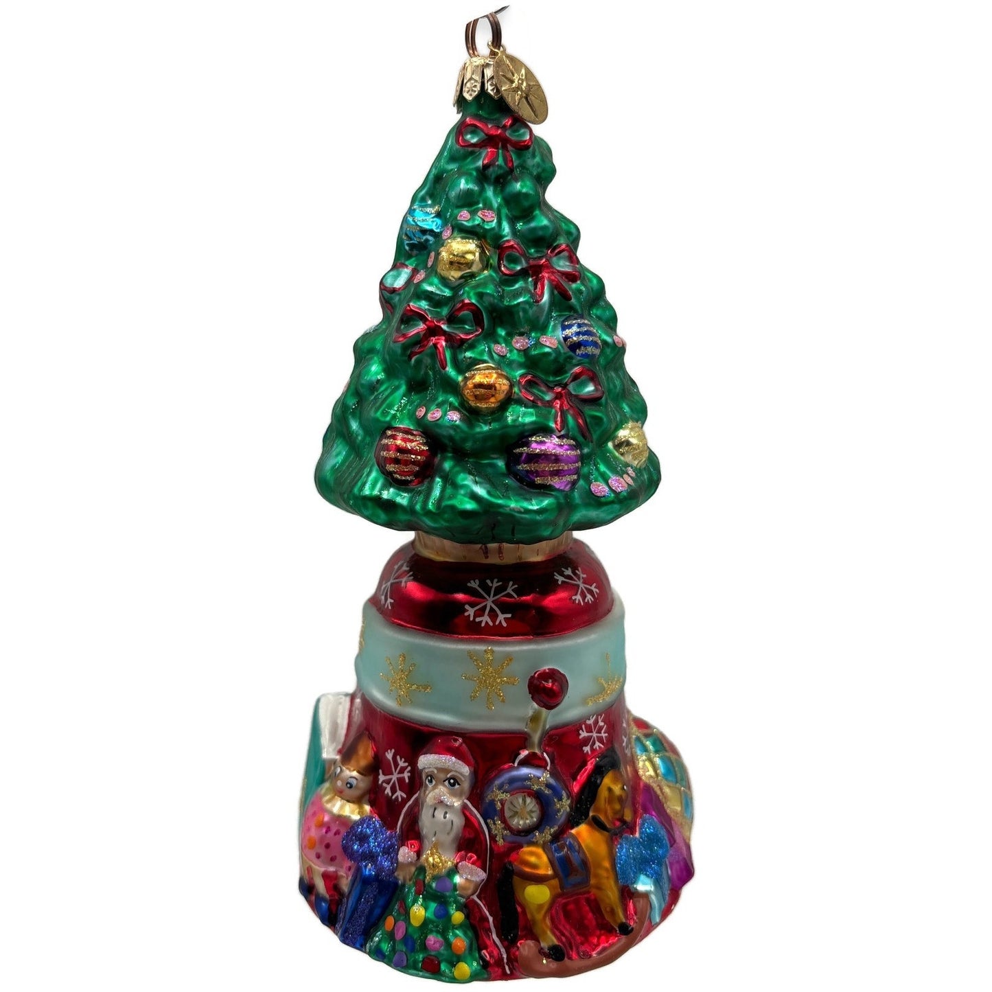 Christopher Radko O'Tannenbell Tree Bell Green Christmas Ornament 00-019-0