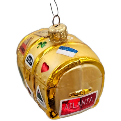 Patricia Breen Bon Voyage Gold Atlanta Cairo Rio Travel Christmas Tree Ornament