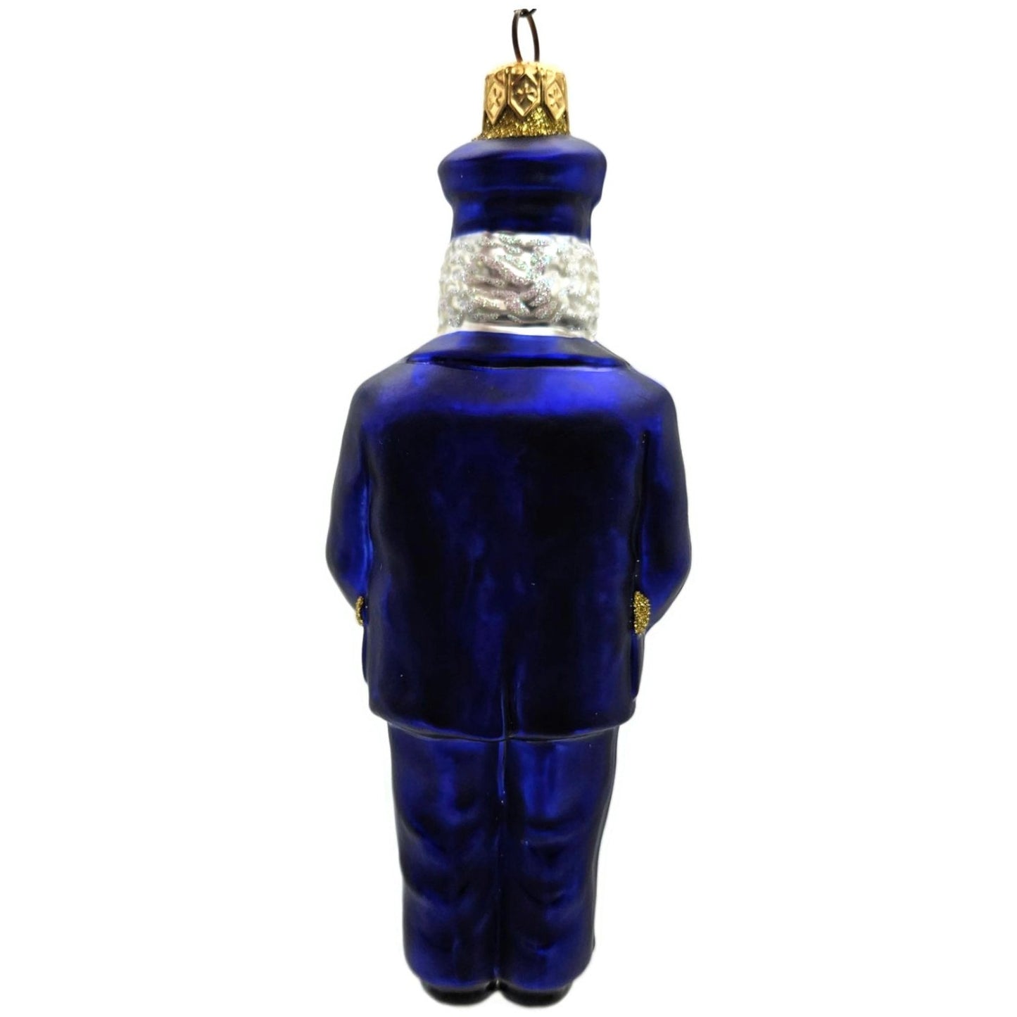Patricia Breen Lighthouse Keeper Santa Claus Blue Nautical Christmas Ornament
