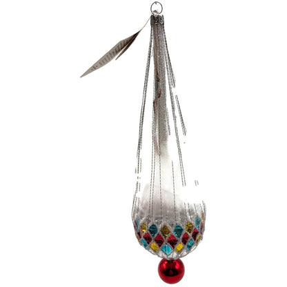 Heartfully Yours Christopher Radko Redbriar Santa Wirewrap Christmas Ornament