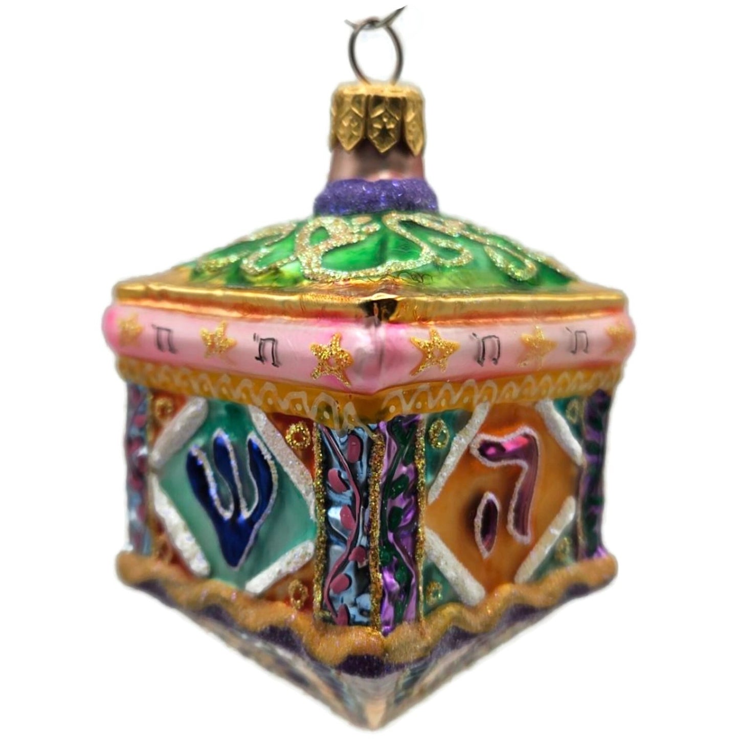 Christopher Radko Dreidel Festival Hanukkah Christmas Tree Ornament 99-091-0