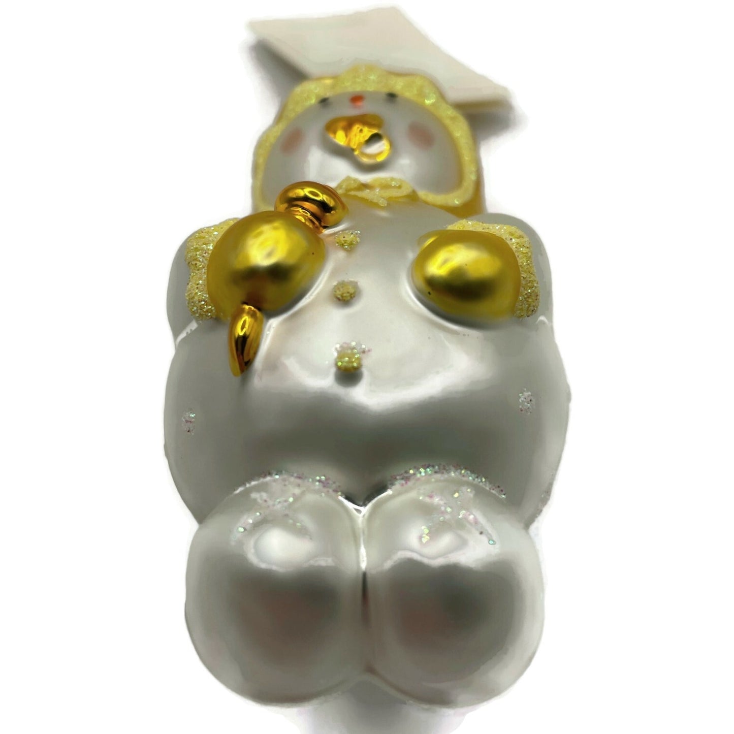Patricia Breen Ornament Snowbaby Yellow Snowflakes Pearl Christmas Tree Decor