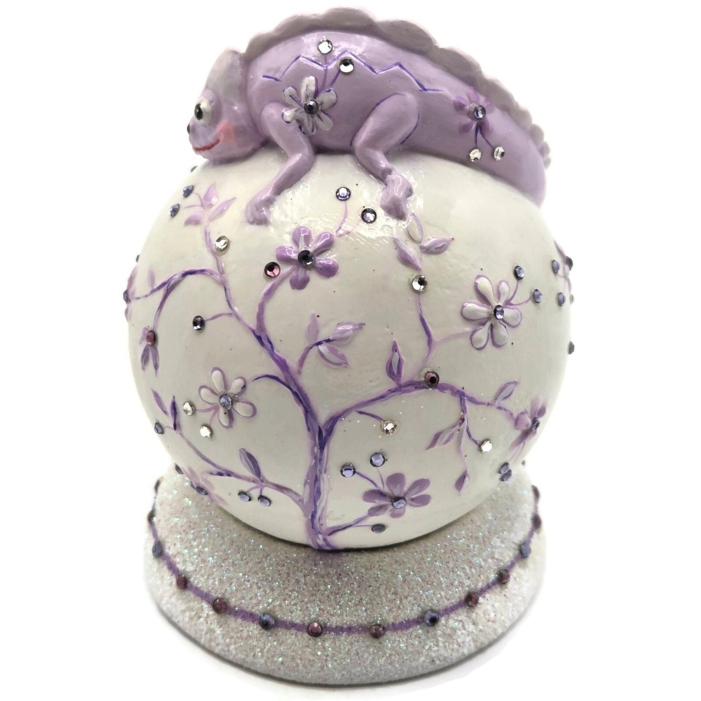 Patricia Breen Chameleon Cachette Lavender Flowers Spring Christmas OOAK CO