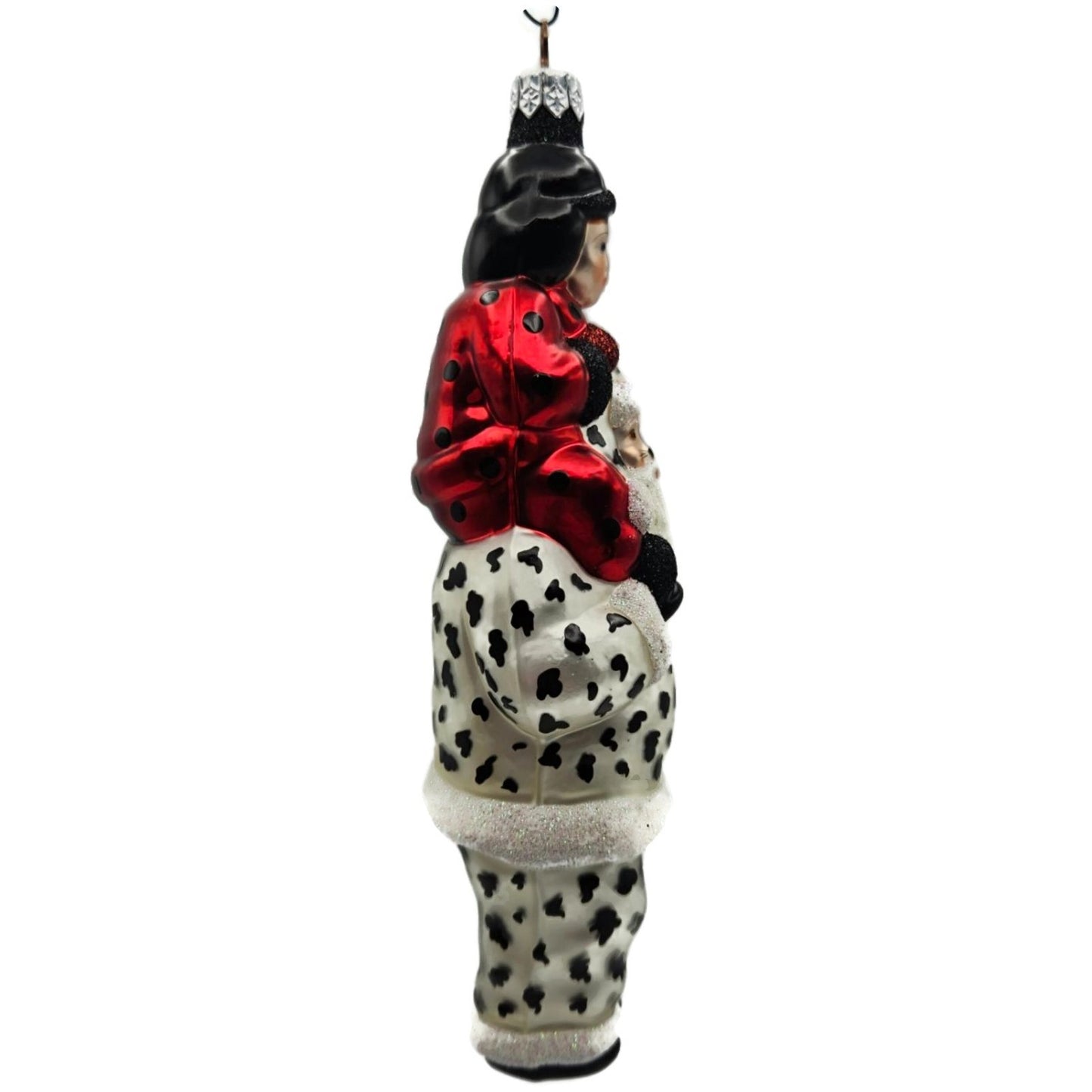 Patricia Breen Carry Me Santa Dalmatian Ladybug Glass Halloween Ornament 9803