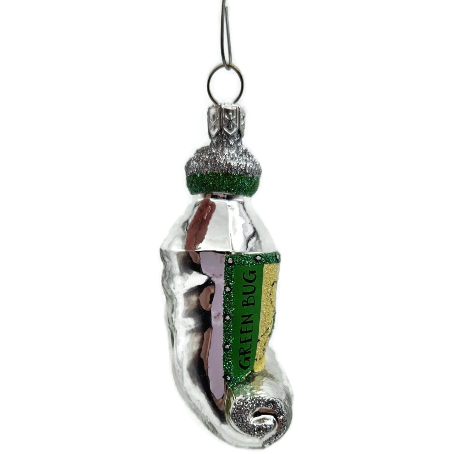 Patricia Breen Miniature Paint Tube Green Bug Rolled Spring Christmas Ornament