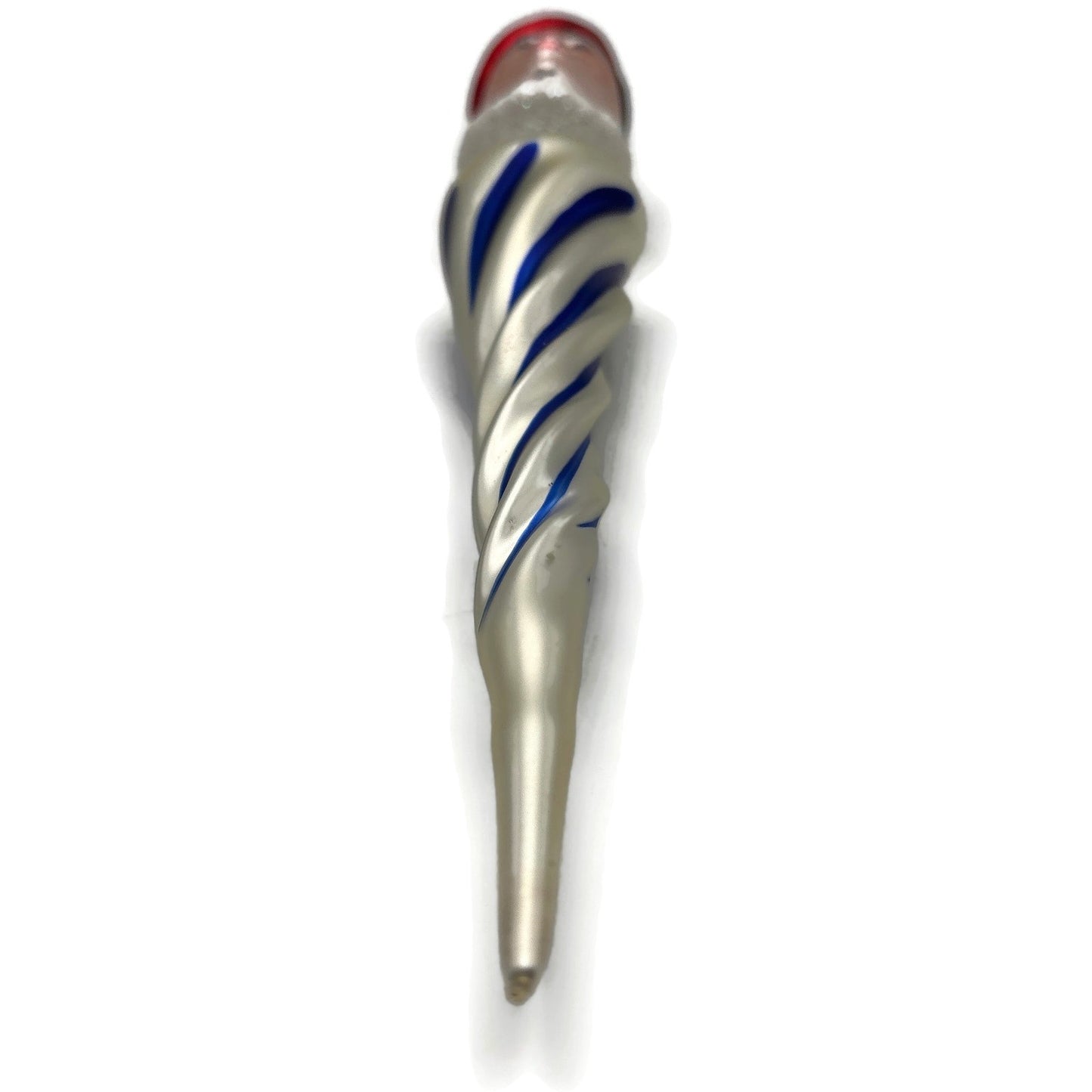 Patricia Breen French Twist Pearl Blue Stripes Red Christmas Tree Ornament 9552