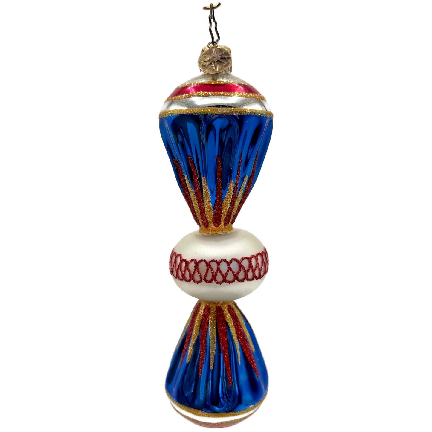 Christopher Radko Fantasia Party Pop Blue Christmas Tree Ornament 1010454