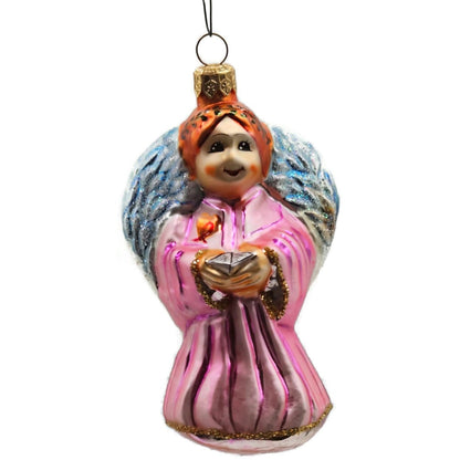 Christopher Radko On Wings Of Hope Angel Pink 1995 Christmas Tree Ornament
