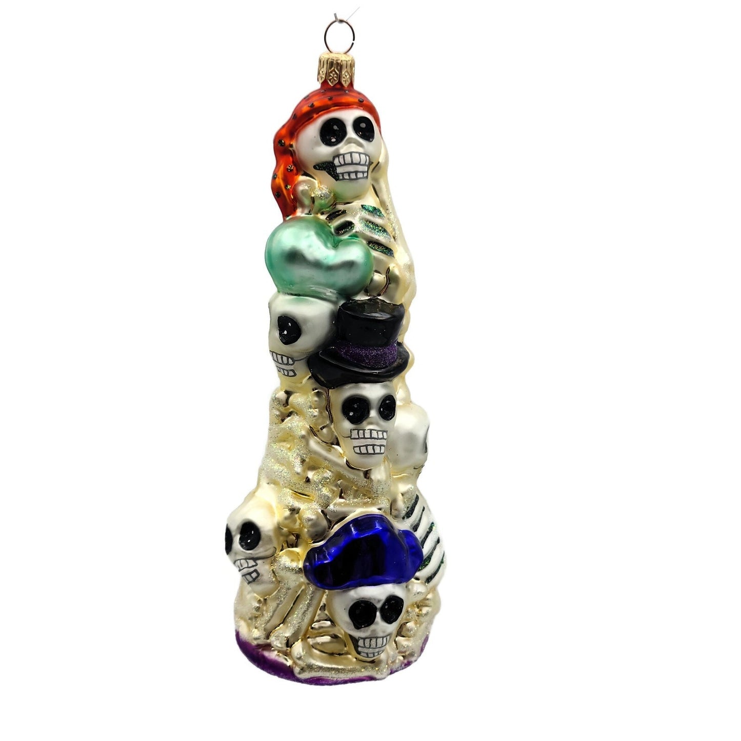 Christopher Radko Skeleton Crew Skull Pirate Halloween Tree Ornament 99-193-0
