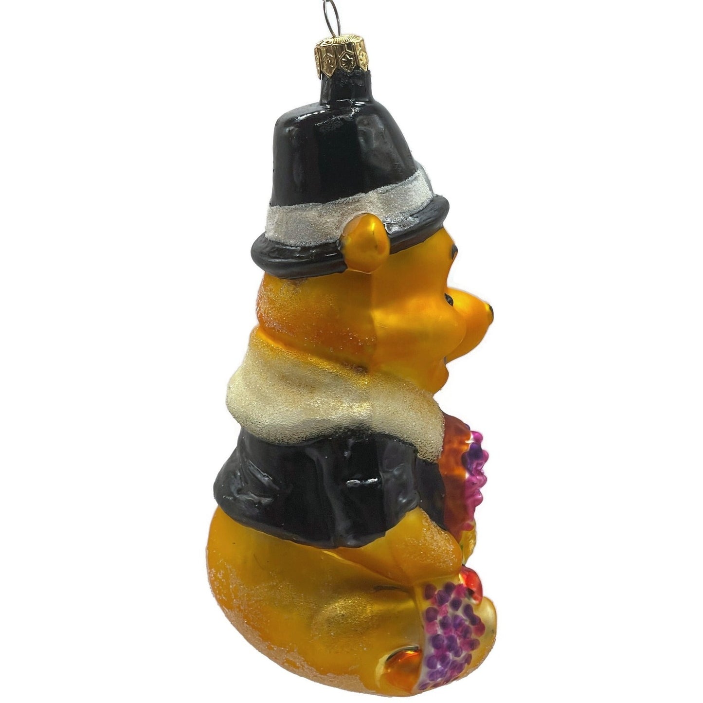 Christopher Radko Thanksgiving Pilgrim Winnie The Pooh Disney Christmas Ornament