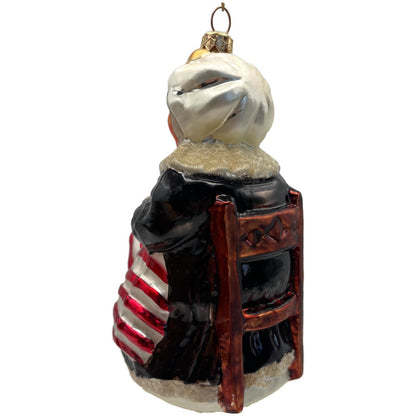 Christopher Radko Betsy Ross Sewing American Flag Patriotic Ornament 98-113-0